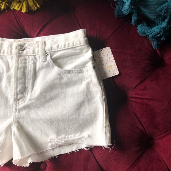 Free People Pants - We The Free - Free People White Out Shorts - Women’s 29